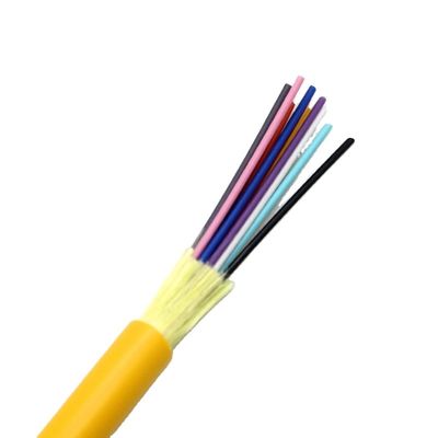 Cable de distribución de fibra óptica de interior de modo único de fibra múltiple GJFJV