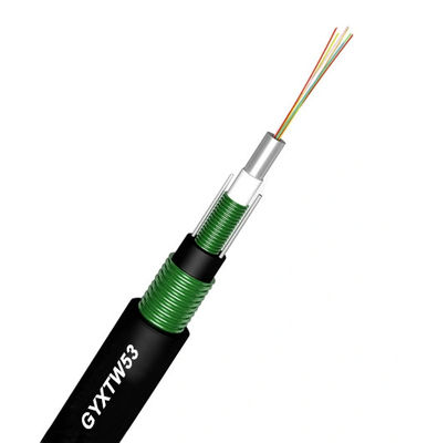 Tipo acorazado doble del cable de fribra óptica G657A de la cinta de acero para el conducto