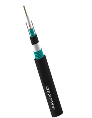 Cable de fribra óptica flojo central forrado acorazado del tubo del CST GYXTW3