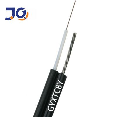 GYTC8S Figura 8 Cables de fibra óptica 24 48 núcleo de modo único de transmisión aérea exterior de acero