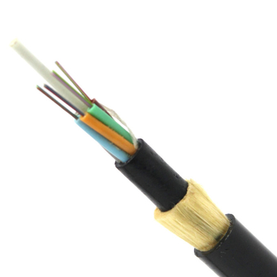 G652d telegrafían la chaqueta del doble del cable de fribra óptica de la base de ADSS 72