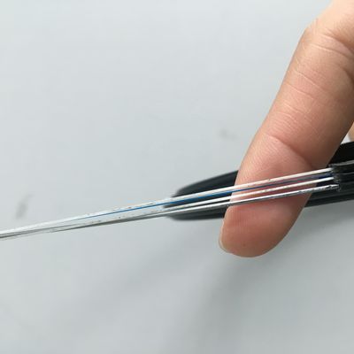 4 cable de descenso de la fibra óptica del solo modo G657 FTTH de la base
