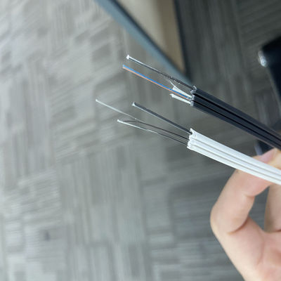 Cable de descenso de la fibra óptica de la base FTTH del solo modo 8