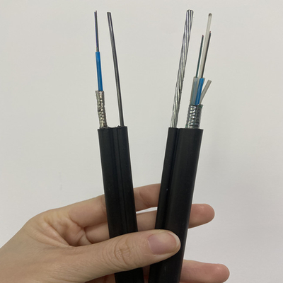 GYTC8S figura 8 la chaqueta aérea del cable de fribra óptica PE