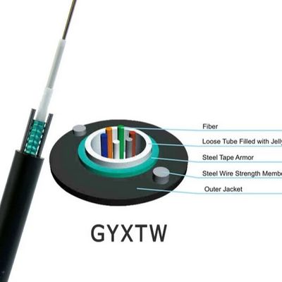 El acero del tubo de Uniloose graba la chaqueta acorazada del cable PE de Gyxtw
