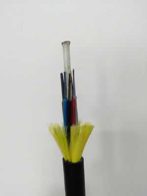 el cable del 100m Adss Ofc EN el tubo flojo de la chaqueta trenzó