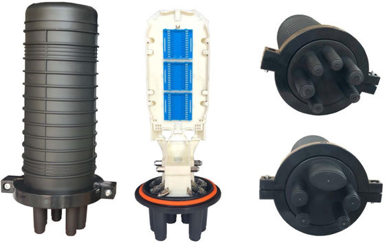 Cúpula impermeable IP68 Fibra óptica cierre de empalme Precio de plástico 1 en 4 fuera