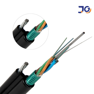 Cable de fribra óptica acorazado óptico del solo modo de 6 bases del cable GYXTC8S de la fibra del higo 8
