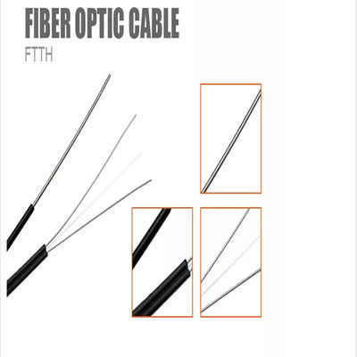 El cable de descenso casero de la fibra óptica de Internet FTTH GJXCH modificó color para requisitos particulares