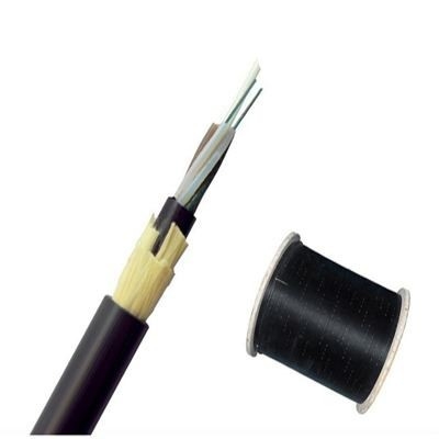 El cable de fribra óptica al aire libre aéreo ADSS 24 quita el corazón al dieléctrico del hilado de G652D Aramid autosuficiente