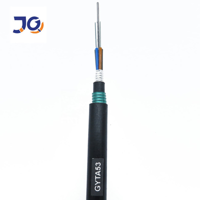 Del cable de fribra óptica al aire libre GYTA53 del entierro base directa 12/24 por encima/48