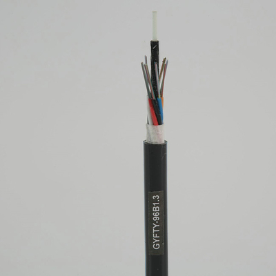 Los corazones al aire libre GYFTY del cable de fribra óptica 2 a 288 de la chaqueta del PE trenzaron el 1KM