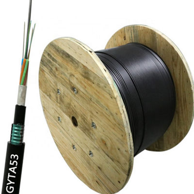 cable de fibra óptica acorazado GYTA53 de 84 96 144 corazones