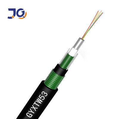 Cable de fribra óptica al aire libre 4 de Fiberhome de la chaqueta del negro PE del ODM 6 8 12 corazones