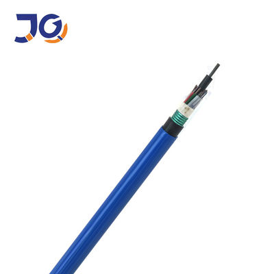 Modo azul del cable de fribra óptica de Jacke del HDPE de la envoltura al aire libre del PVC solo