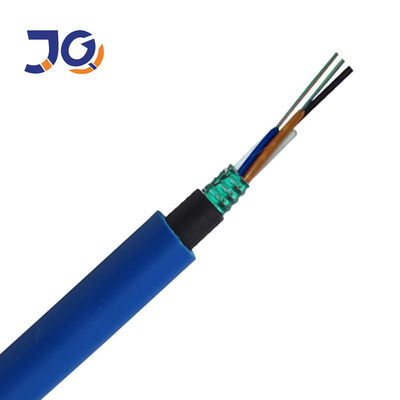 Base enterrada directa azul MGTSV de la explotación minera 8 del cable de fribra óptica del OEM de la envoltura al aire libre del PVC