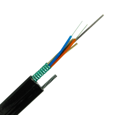Mensajero al aire libre Fiber Optic Cable gytc8s de 96/144 bases