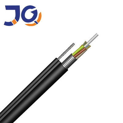 Cable de fribra óptica al aire libre 4 de Fiberhome de la chaqueta del negro PE del ODM 6 8 12 corazones