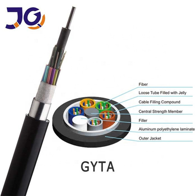Cable de fribra óptica al aire libre de aluminio del conducto de G652d Gyta para el acceso de las espinas dorsales