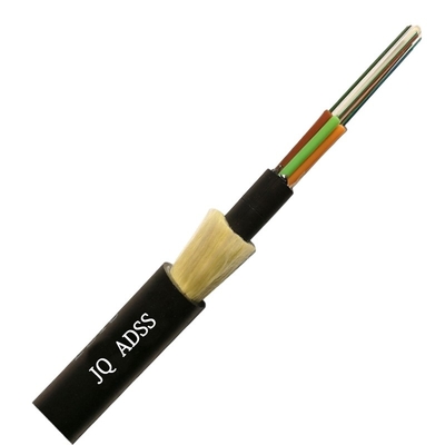 Cable de fribra óptica al aire libre 12 del solo modo de ADSS 24 bases 48 96 144 192 288