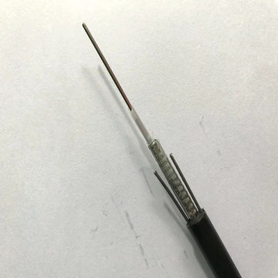 Cable de fribra óptica acorazado de la base de la chaqueta 12 de GYXTW G652D solo al aire libre